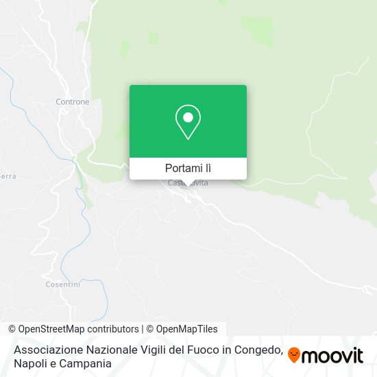 Mappa Associazione Nazionale Vigili del Fuoco in Congedo