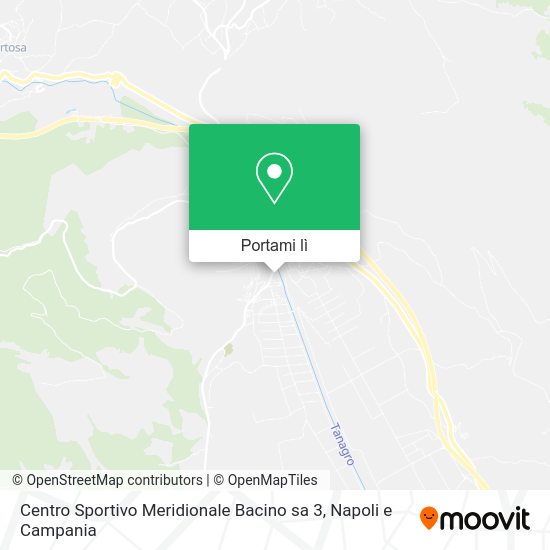 Mappa Centro Sportivo Meridionale Bacino sa 3