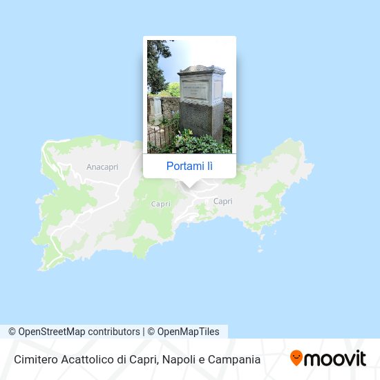 Mappa Cimitero Acattolico di Capri