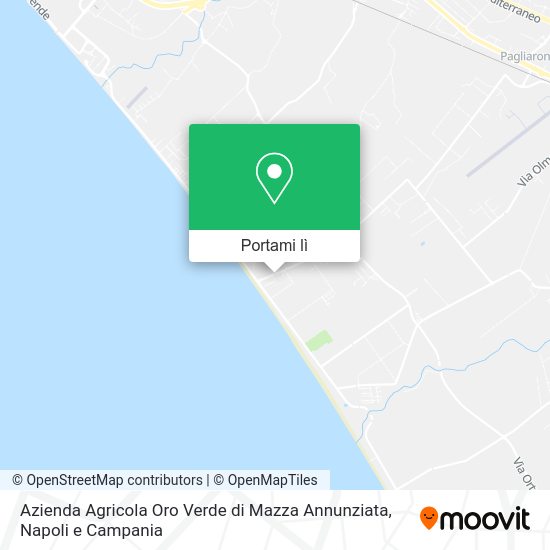 Mappa Azienda Agricola Oro Verde di Mazza Annunziata