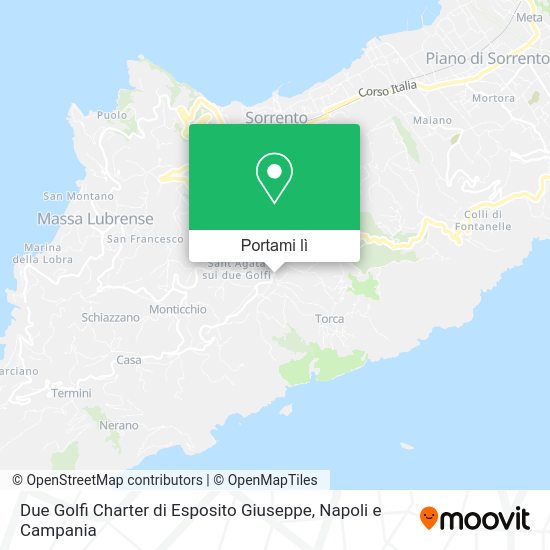 Mappa Due Golfi Charter di Esposito Giuseppe