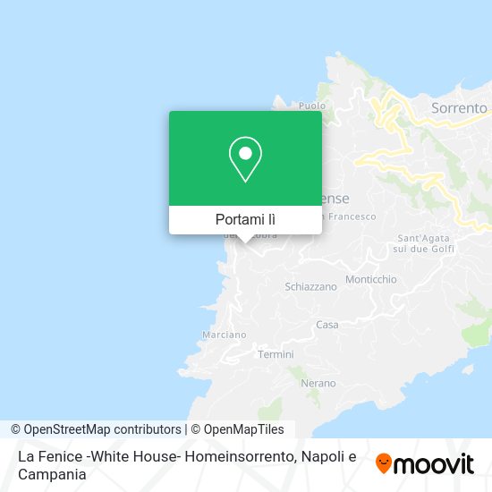 Mappa La Fenice -White House- Homeinsorrento