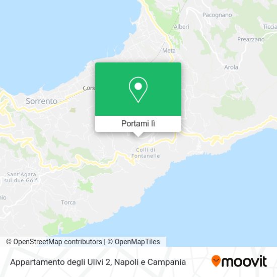 Mappa Appartamento degli Ulivi 2