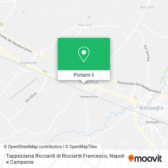 Mappa Tappezzeria Ricciardi di Ricciardi Francesco