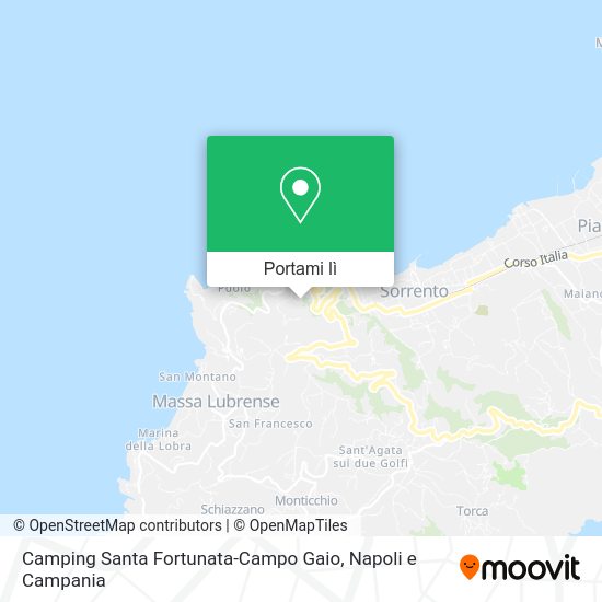 Mappa Camping Santa Fortunata-Campo Gaio