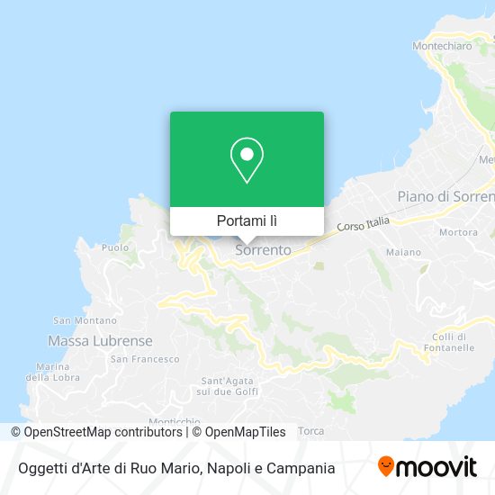 Mappa Oggetti d'Arte di Ruo Mario