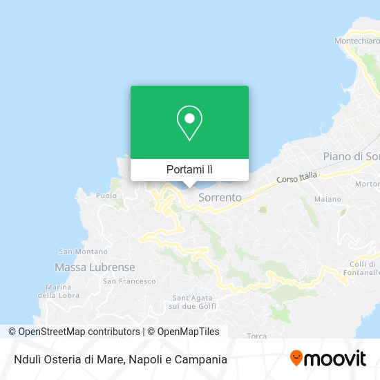 Mappa Ndulì Osteria di Mare