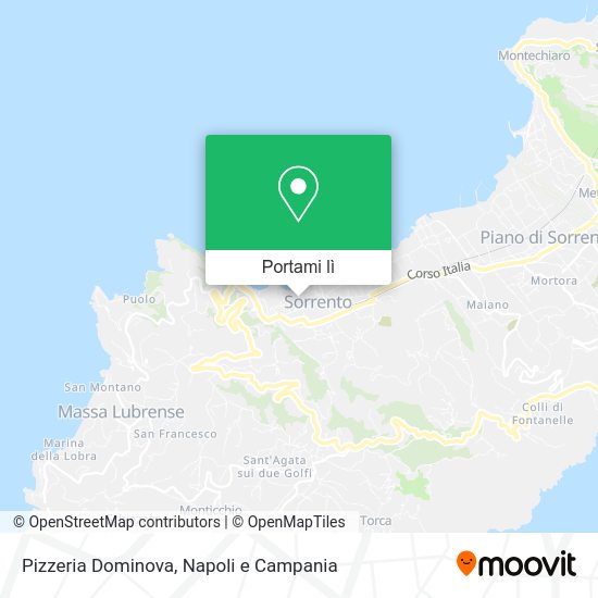 Mappa Pizzeria Dominova