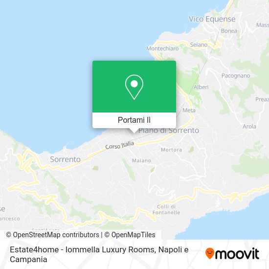 Mappa Estate4home - Iommella Luxury Rooms