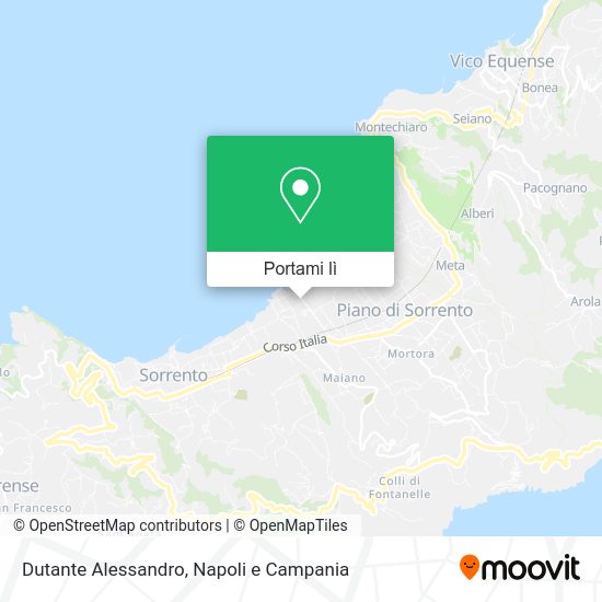 Mappa Dutante Alessandro