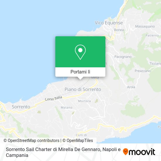 Mappa Sorrento Sail Charter di Mirella De Gennaro