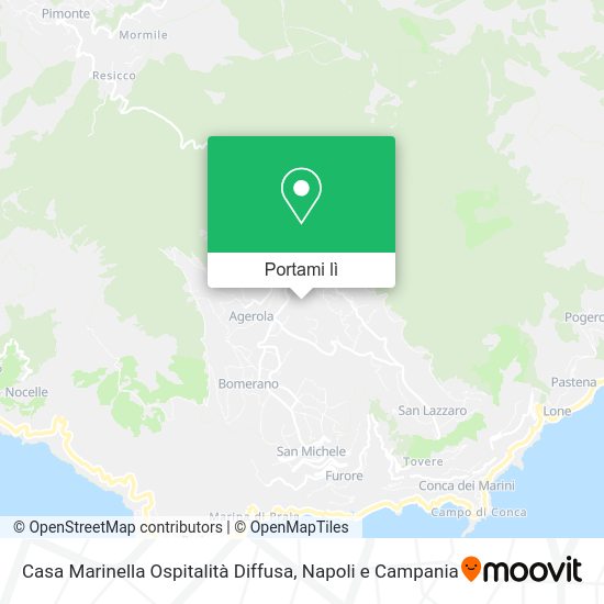 Mappa Casa Marinella Ospitalità Diffusa