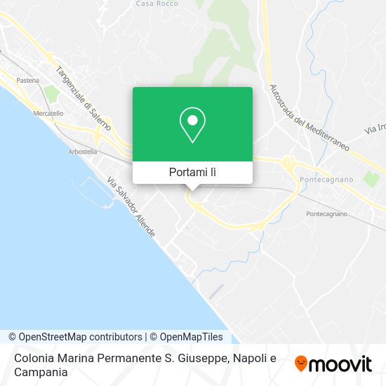 Mappa Colonia Marina Permanente S. Giuseppe