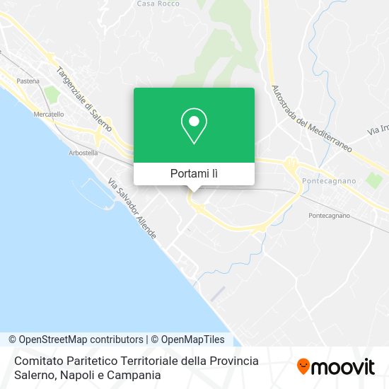 Mappa Comitato Paritetico Territoriale della Provincia Salerno