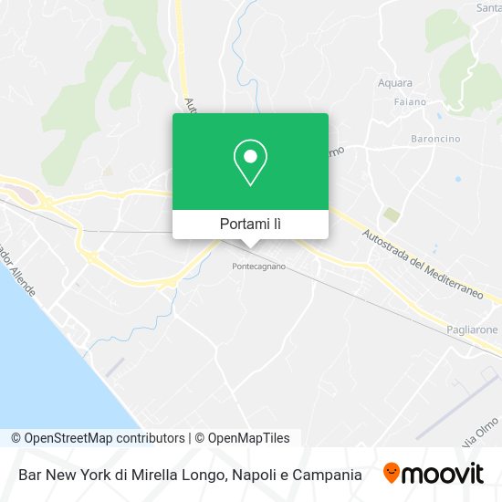 Mappa Bar New York di Mirella Longo