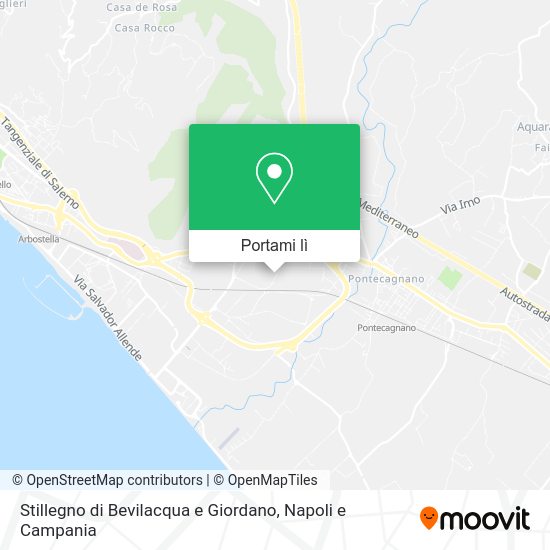 Mappa Stillegno di Bevilacqua e Giordano