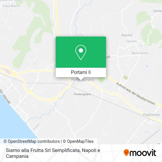 Mappa Siamo alla Frutta Srl Semplificata