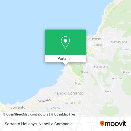 Mappa Sorrento Holidays