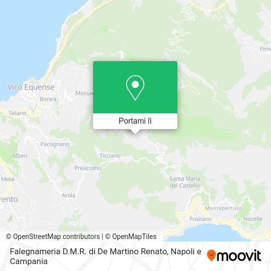 Mappa Falegnameria D.M.R. di De Martino Renato
