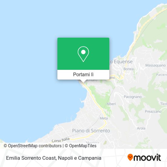 Mappa Emilia Sorrento Coast