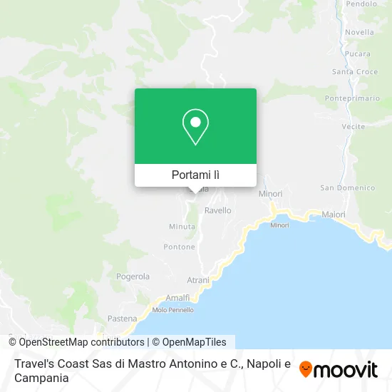 Mappa Travel's Coast Sas di Mastro Antonino e C.