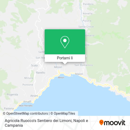 Mappa Agricola Ruocco's Sentiero dei Limoni