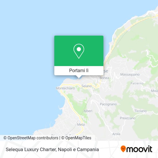 Mappa Selequa Luxury Charter