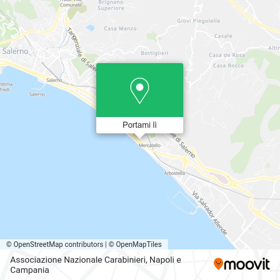 Mappa Associazione Nazionale Carabinieri