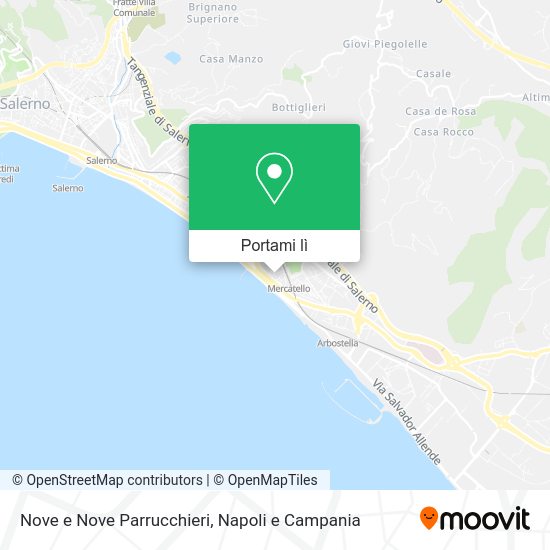 Mappa Nove e Nove Parrucchieri