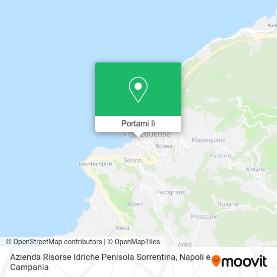 Mappa Azienda Risorse Idriche Penisola Sorrentina