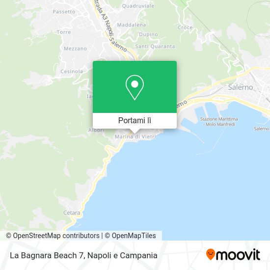 Mappa La Bagnara Beach 7