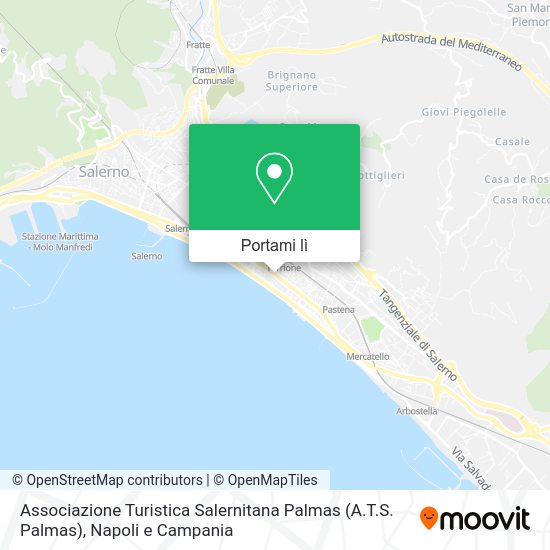 Mappa Associazione Turistica Salernitana Palmas (A.T.S. Palmas)