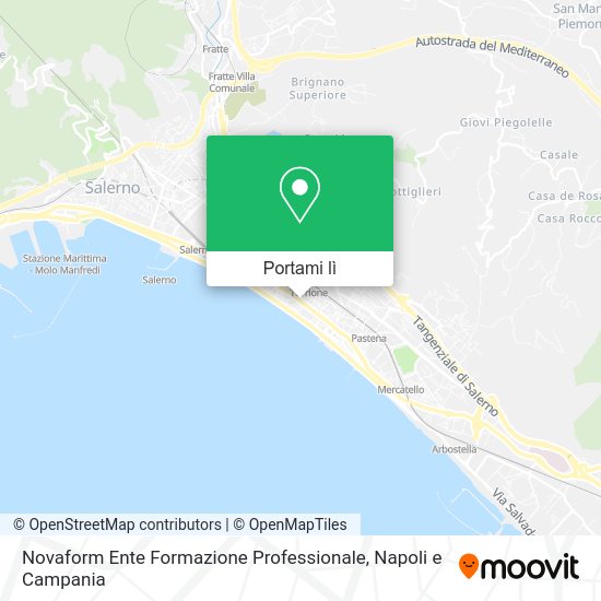 Mappa Novaform Ente Formazione Professionale