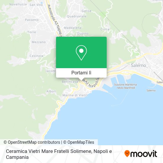 Mappa Ceramica Vietri Mare Fratelli Solimene