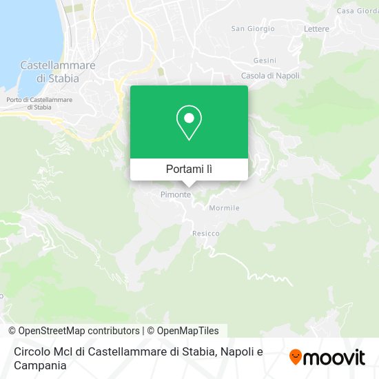Mappa Circolo Mcl di Castellammare di Stabia