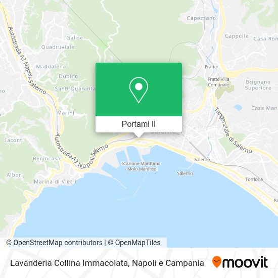 Mappa Lavanderia Collina Immacolata