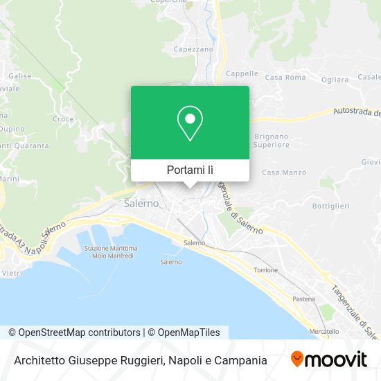 Mappa Architetto Giuseppe Ruggieri