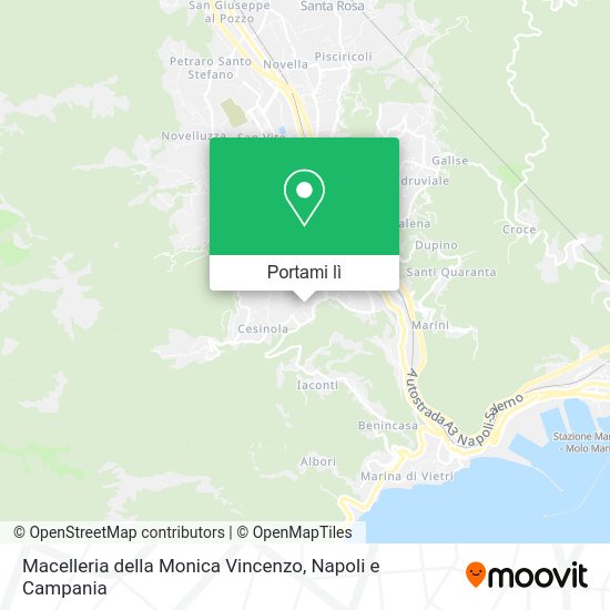 Mappa Macelleria della Monica Vincenzo