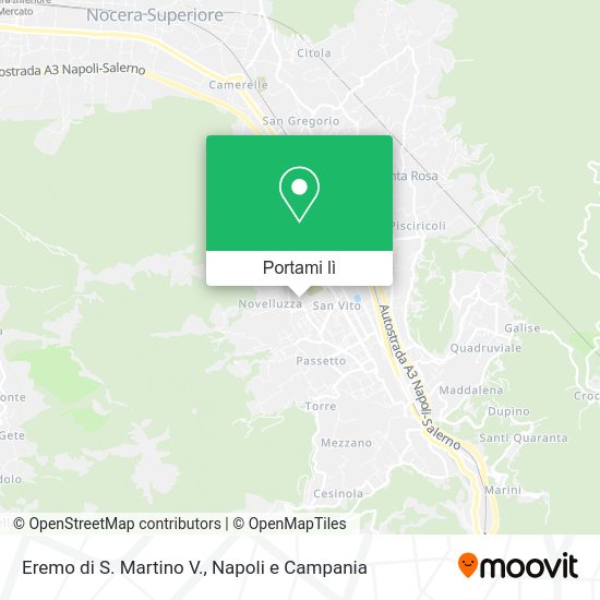 Mappa Eremo di S. Martino V.