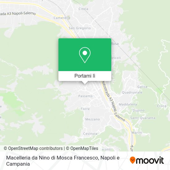 Mappa Macelleria da Nino di Mosca Francesco