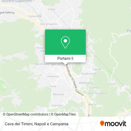 Mappa Cava dei Tirreni
