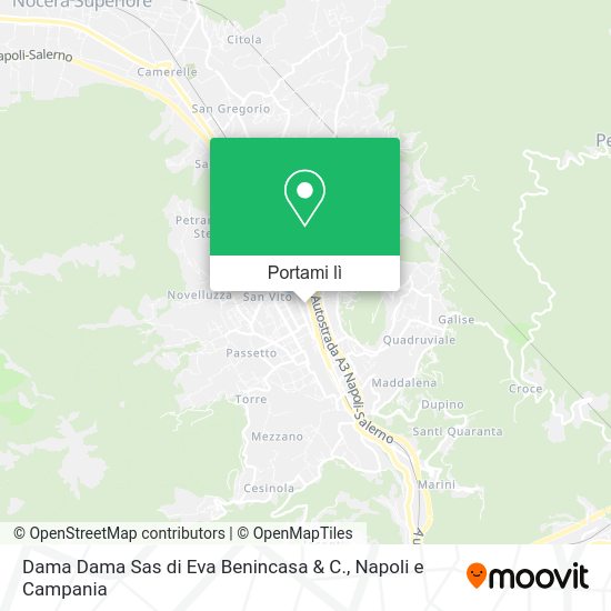 Mappa Dama Dama Sas di Eva Benincasa & C.