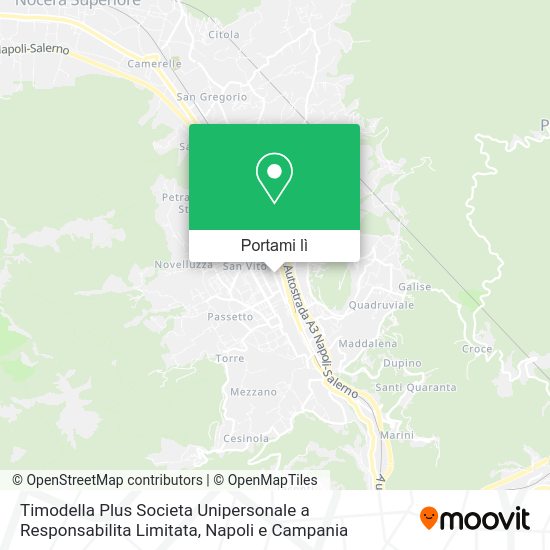 Mappa Timodella Plus Societa Unipersonale a Responsabilita Limitata