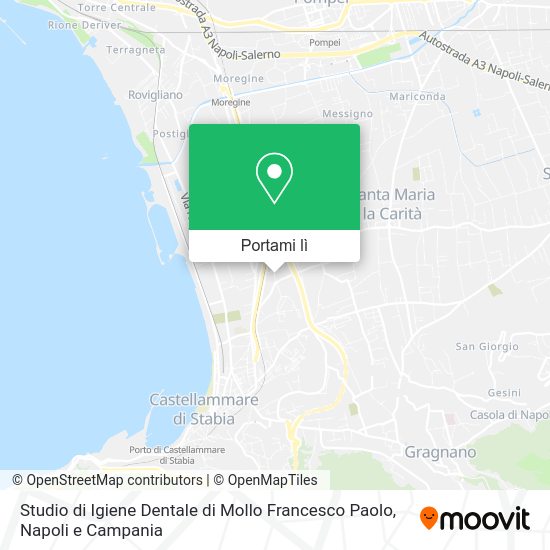 Mappa Studio di Igiene Dentale di Mollo Francesco Paolo