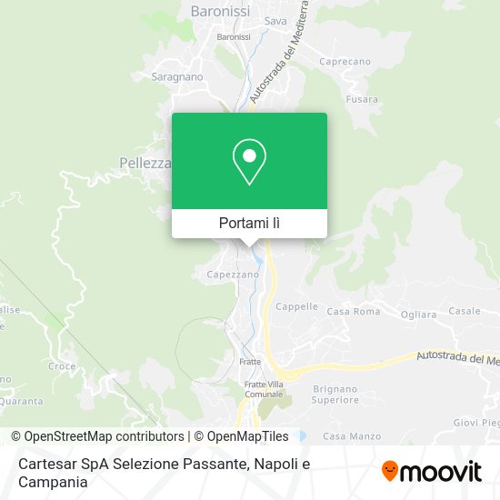 Mappa Cartesar SpA Selezione Passante