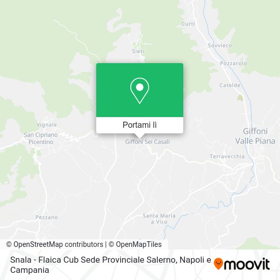 Mappa Snala - Flaica Cub Sede Provinciale Salerno