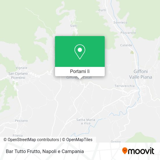 Mappa Bar Tutto Frutto
