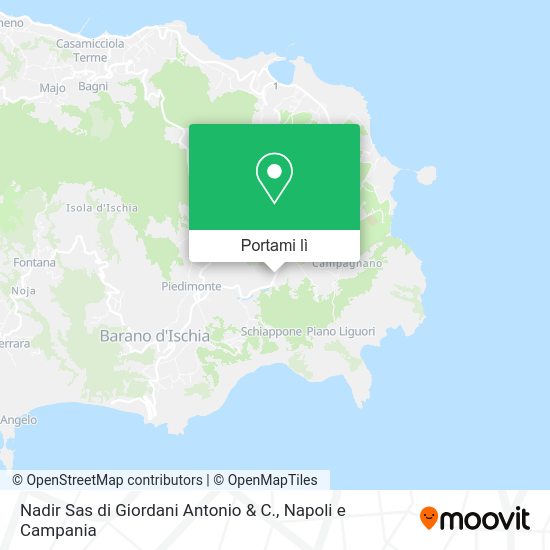 Mappa Nadir Sas di Giordani Antonio & C.
