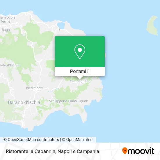 Mappa Ristorante la Capannin