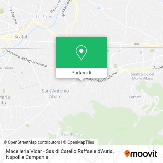 Mappa Macelleria Vicar - Sas di Catello Raffaele d'Auria